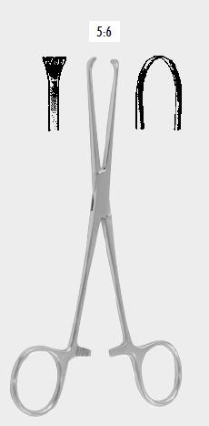 Затискач БОЙС-ЕЛЛІС (BOYS ALLIS) для захоплення кишечника та тканин, 5х6 зубців